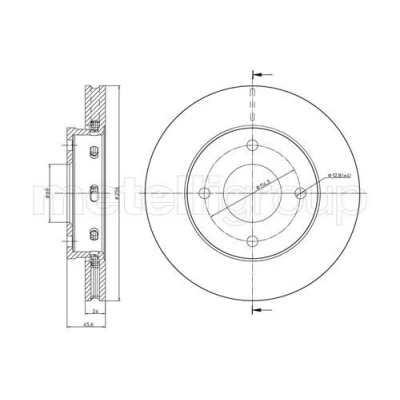 Image de Disque de frein METELLI 23 0623C