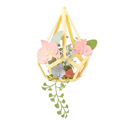 Image de Sizzix Matrice de découpe Thinlits Set 12pcs 664366 Terrarium en Forme Goutte d&#039;eau, Multicolore, Taille unique
