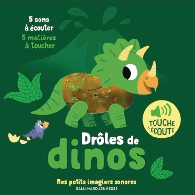 Image de Drôles de dinos: 5 sons à écouter, matières toucher