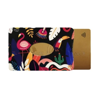 Image de Color Pop Porte Carte Rigide (1) Anti RFID Fabrication Française PVC Protection Cartes bancaires 6 x 9,1 cm (Flamingo)
