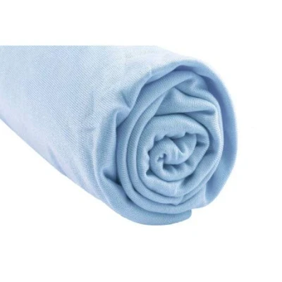 Image de Drap Housse 90x190 cm / 90x200 Lit Une Place 90 x 190 Extensible Bambou Hypoallergenique Bleu Ciel Respirant Sommeil sain Marque Easy Dort Oeko Tex Qualité Fabriqué en Europe