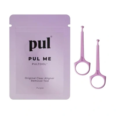 Image de PUL Outil de retrait l&#039;aligneur Violet Crochet sûr et hygiénique pour Invisalign dispositifs retenue Conception douce sans BPA un usage quotidien Paquet 2