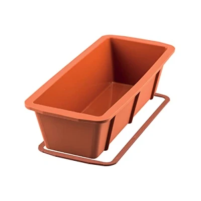 Image de Silikomart 20.331.00.0060 SFT331 Moule Forme Plum Cake Silicone Terre Cuite, 11.8 inch