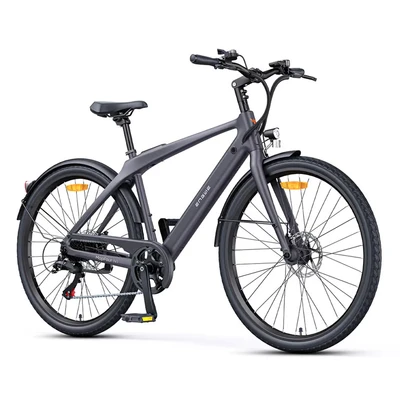 Image de Vélo électrique de ville ultra léger Engwe MapFour N1 Air 250W 700*38C en fibre carbone 360Wh avec capteur couple Batterie 36V 10Ah Gris Neuf