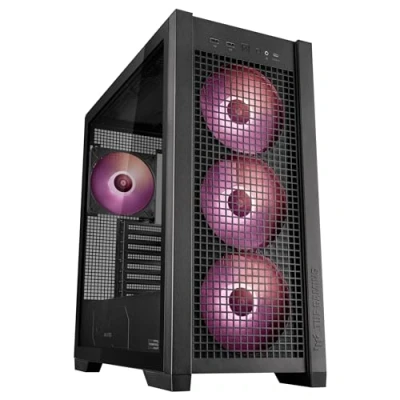 Image de ASUS TUF Gaming GT302 ARGB Boîtier PC ATX (4 x Ventilateurs de 140 28 mm préinstallés, Gestion Propre des câbles, Support Cartes Graphiques 380 mm, radiateurs 360 mm)