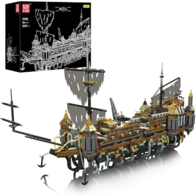 Image de COIL Blocs de Construction Jeu Modèle 13188 Bateau Pirate MOC Silent Mary Kit modélisation voilier 4147 pièces
