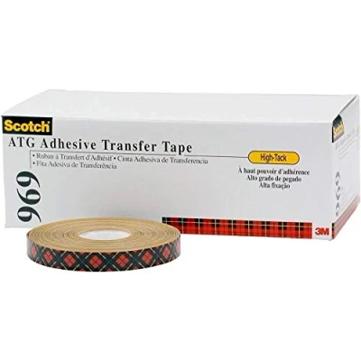 Image de Scotch 7000116652 Ruban à Transfert d&#039;Adhésif ATG 969 12 mm x 16,5 m Lot de 72