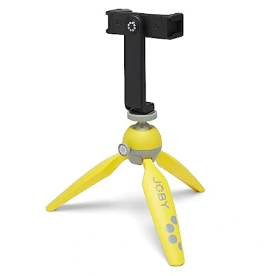 Image de Joby Handypod 2 Kit, Trépied avec Support Téléphone Griptight 360 Et À Rotule, pour Smartphones, Caméras d&#039;action Appareils Photo sans Miroir Ou Jusqu&#039;À 1,0 Kg, Jaune