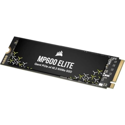 Image de Corsair MP600 Elite 1 to M.2 PCIe Gen4 x4 NVMe SSD 2280 Lecture Séquentielle Jusqu&#039;à 7 000 Mo/s 3D TLC NAND Haute Densité Noir