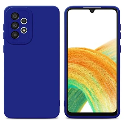 Image de cadorabo Housse Compatible avec Samsung Galaxy A52 (4G / 5G) A52s en Fluid Bleu Étui de Protection Silicone TPU Flexible