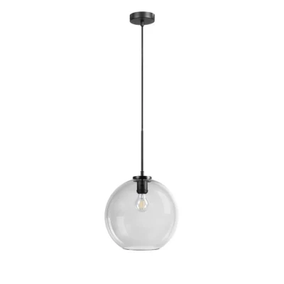 Image de Dyberg Larsen Loop suspension 30 cm fumé/noir