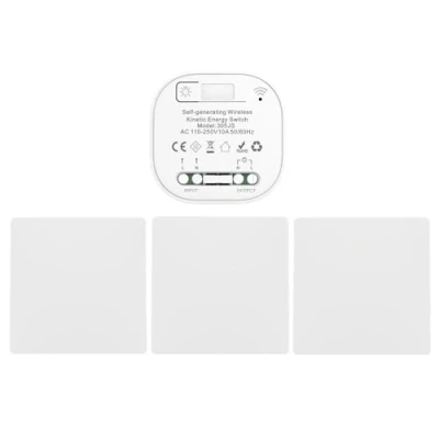 Image de Cerhot EU interrupteur sans fil piles kit autoalimente va et vient pile radio a distance eclairage domestique wireless switch (EU 1Gang 3V1 b)
