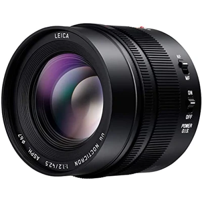 Image de Panasonic LEICA 42,5mm F1.2 Objectif à focale fixe H NS043E (Grande ouverture F1.2, Stabilisé, equiv. 35mm : 85mm) Noir Compatible monture Micro 4/3 &amp; Olympus