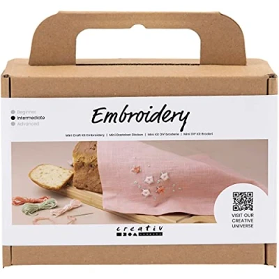 Image de Creativ Company Mini Creative Set Knitting Serving Fabric in Dusky Pink for the Magic of Own Fabrics