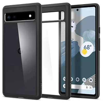 Image de Spigen Ultra Hybrid Coque Compatible avec Pixel 6a Noir Mat