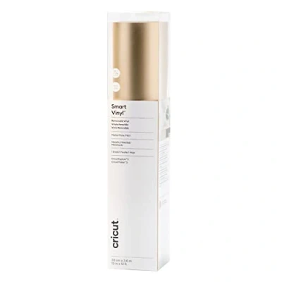 Image de Cricut Smart Metallic en vinyle amovible Champagne 3,6 m (12 pieds) Roll auto adhésif Pour une utilisation avec Explore 3 et Maker