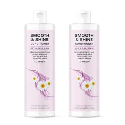 Image de by Amazon Après shampooing Smooth &amp; Shine, 2 x 300 ml