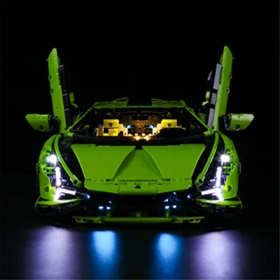 Image de YEABRICKS LED Lumière pour Lego 42115 Technic Lamborghini Sián FKP 37 Modèle de blocs construction (ensemble non inclus)