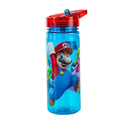 Image de Stor Bouteille d&#039;eau de 580 ml au motif Super Mario pour enfants, gourde en Tritan durable, sans BPA