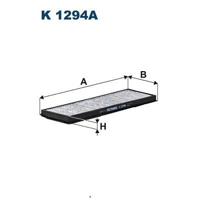 Image de FILTRON K 1294A Filtre d&#039;habitacle à charbon actif 377 123 20 SCANIA: L,P,G,R,S series, P,G,R,T series
