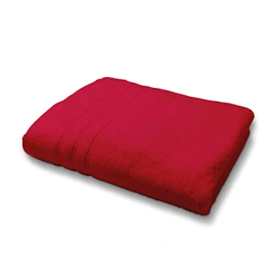 Image de Today Maxi Drap Bain 100% Coton, Rouge, 130x70 cm