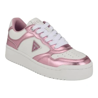 Image de GUESS Femme Miram Basket, Blanc Rose 143, 39.5 EU