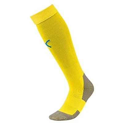 Image de Puma 703441 Chaussettes de football Homme Jaune (Cyber Jaune/Electrique Bleu Lemonade) FR : 31 34 (Taille Fabricant 1)