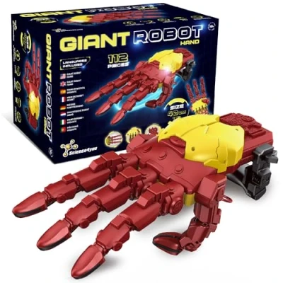 Image de Science4you Main Cyborg Hydraulique Construisez Votre Propre robotique géante avec 112 pièces, STEM Robot, Le Parfait Cadeau Robot &amp; modelisme pour Les garçons et Filles de 10 11 12 13 14+