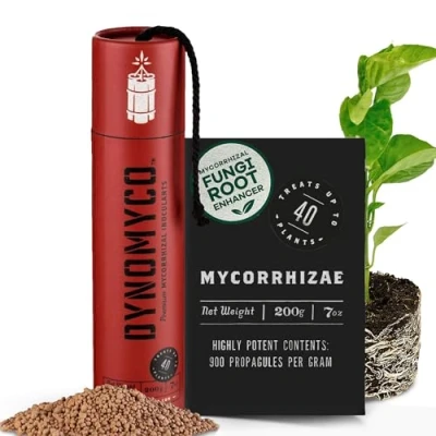Image de Inoculant mycorhizien de DYNOMYCO Souches hautes performances Formule concentrée Améliore l&#039;absorption des nutriments Augmente les rendements plantes (200g / Up to 40 Plants)