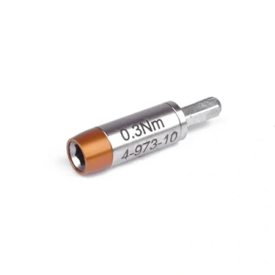 Image de Ambre TorquEline Adaptateur de couple 0,3 Nm pour embouts C4 (4 mm hexagonal) Outil serrage et outils maintien Acier allié Précis min. 20 000 clics