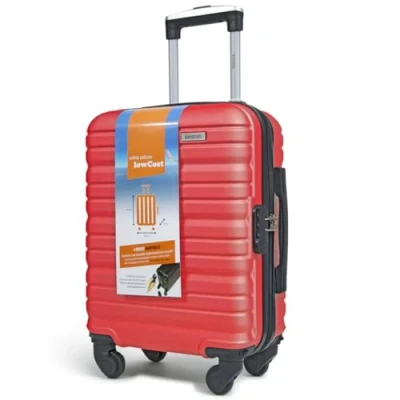 Image de KINSTON Valise Cabine pour EasyJet 4 Roues Détachables Taille LowCost Bagage à Main Léger et Durable, Pivotantes Amovibles Démontable Rouge