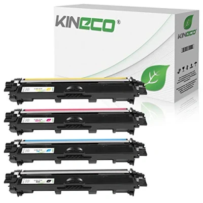 Image de Kineco Pack de 4 Cartouches toner compatible avec Brother TN242 TN246 HC noir, cyan, magenta, jaune DCP 9020 CDW HL 3140 CW 3150 CDN 3170 MFC 9130 9140 9330 9340