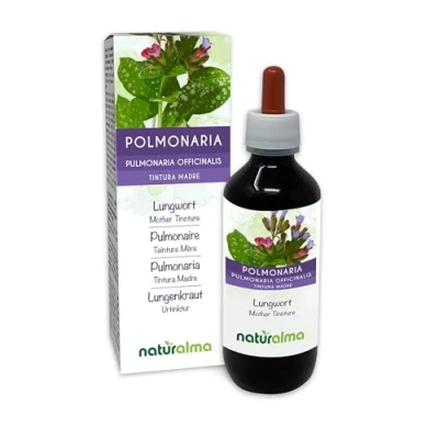 Image de Pulmonaire officinale (Pulmonaria officinalis) herbe avec fleurs Teinture Mère sans alcool Naturalma Extrait liquide gouttes 200 ml Complément alimentaire Végétalien ou végan