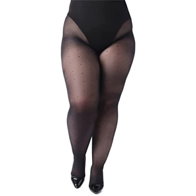 Image de Merry Style Collant Lingerie Femme 40 DEN Plus Size MSGI054 (Noir, M)