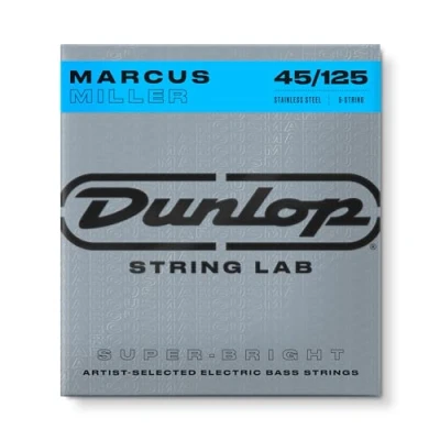Image de Dunlop DBMMS45125 cordes basses très brillantes Marcus Miller, moyennes 5 cordes. 045 à .125,