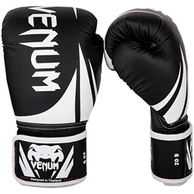 Image de Venum, Challenger 2.0 Enfant Gants de boxe, Mixte Enfant, 6 Oz, Noir/Blanc