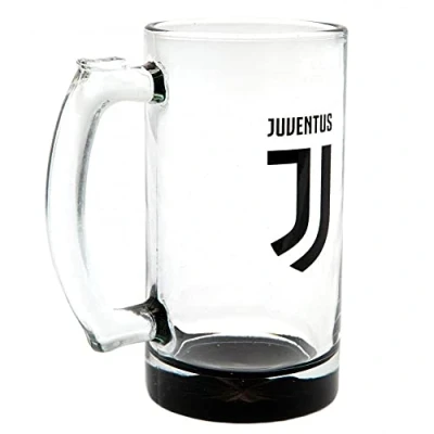 Image de Juventus FC Chope de bière (Taille unique) (Transparent/Noir)
