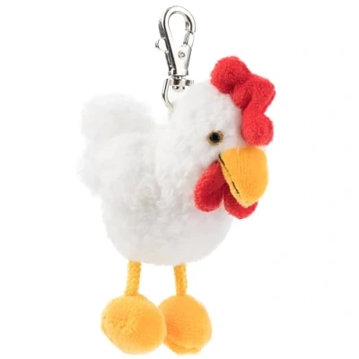Image de Schaffer 0192 Porte clé Poulet Brunhilde Blanc, 11cm