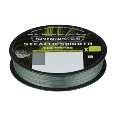 Image de Spiderwire Stealth Smooth8 Vert Mousse (150m) Maat : 0.09mm