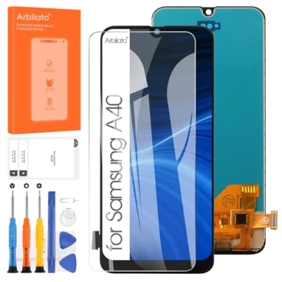Image de Arbilato Écran LCD pour Samsung Galaxy A40 A405F Display Numériseur Tactile Vitre Assemblé Remplacement avec Outils de réparation SM A405FN,SM A405FM,SM A405S