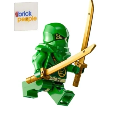 Image de LEGO Ninjago Dragons Rising : Lloyd Garmadon Minfigure avec deux épées Ninja vert à partir de 6 ans