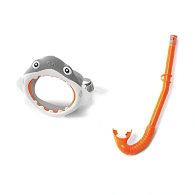 Image de Intex 55944 Ensemble Masque/Tuba Requin 3 8 Ans Coloris aléatoire