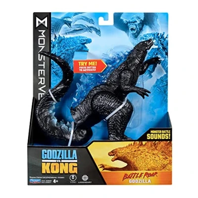 Image de MonsterVerse Godzilla vs Kong Figurine Deluxe de avec Sons, 17,8 cm MNG05210