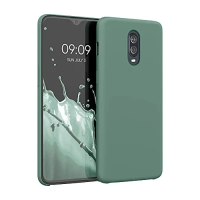 Image de kwmobile Housse Compatible avec OnePlus 6T Coque de téléphone Protection Souple en TPU Silicone Vert Sapin