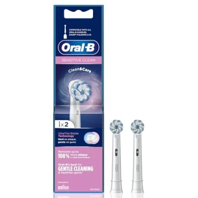 Image de Oral B Sensi Ultrathin Set de 2 Brossettes Rechange pour Brosse à Dents Électrique Rechargeable