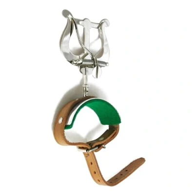 Image de Soundman® Lyre pour Flûte Traversière, en Laiton Nickelé, Rembourrée, Porte Partitions
