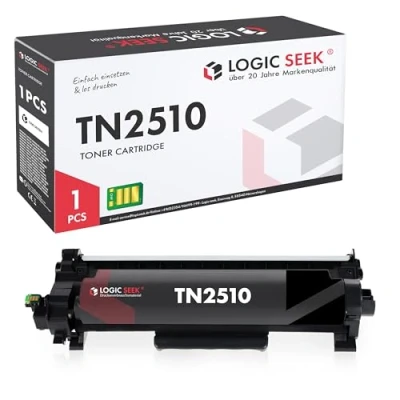 Image de Logic Seek TN2510 Cartouche Toner Compatible Brother TN 2510 avec HL L2400DWE MFC L2835DW DCP L2660DW L2445DW L2827DW(Black)