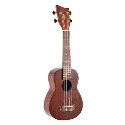 Image de GEWA Manoa KT SO Nippon Ukulélé soprano Sapelli mat avec housse de rangement