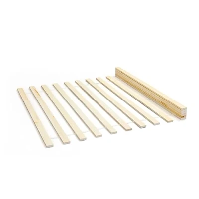 Image de Inter Link Sommier à Lattes 90 x 200 sur rouleau pour Lit 1 Personne Pin Massif Naturel LxPxH : 200x90x2 cm