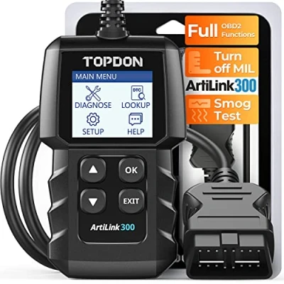 Image de TOPDON AL300 Lecteur de Code, Valise Diagnostic Auto avec Fonctions complètes OBD2, OBDII français, Lire et Effacer Le Code d&#039;erreur du Moteur, Applicable aux Voitures après 1996